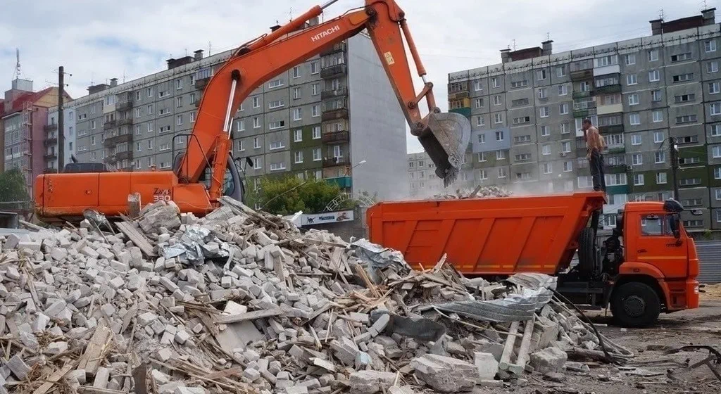 Профессиональный вывоз строительного мусора в Старом Осколе в октябре